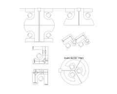 Free AutoCAD 2D Drawings for “Work Station Design with MDF Wooden & Polished-44