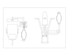 Free CAD Drawing of French Style Gym Sports Equipment with Typical Details- (20)