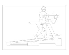Free CAD Drawing of Gym Activities with Sports Equipment (14)