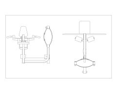 Free CAD Drawing of Gym Activities with Sports Equipment (19)