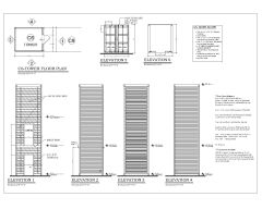 Lift Tower Shipping Container Door Specifications for Architectural Drawings