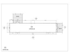 Shipping Container 40' Office Building-B Floor Plan