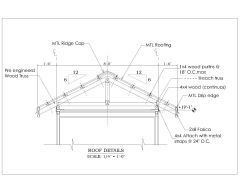 Roofing Detail Section for Shipping Container 
