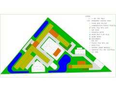 Site Plan for Containerized Building with Survey Details